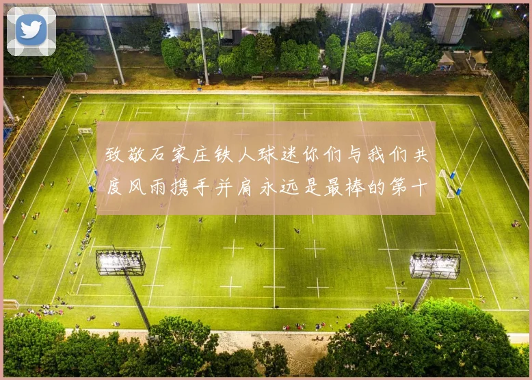 致敬石家庄铁人球迷你们与我们共度风雨携手并肩永远是最棒的第十二人