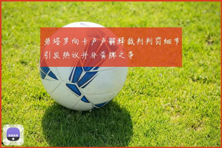 劳塔罗向卡卢卢解释裁判判罚细节引发热议并非黄牌之争