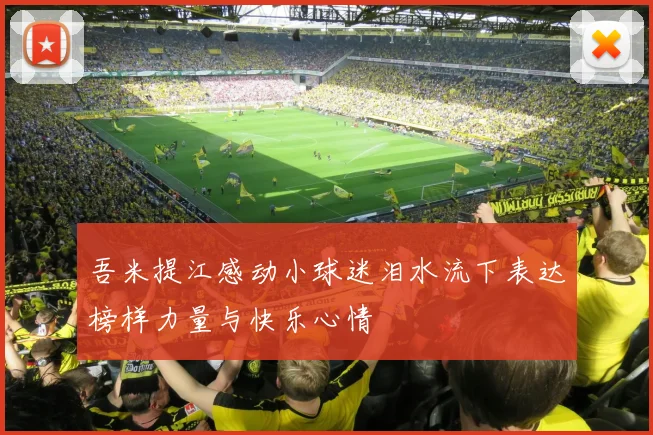 吾米提江感动小球迷泪水流下表达榜样力量与快乐心情